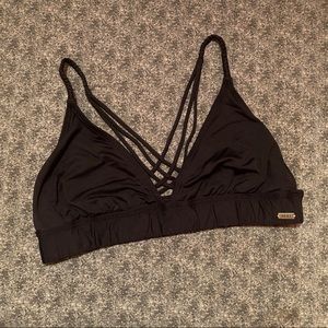 Roxy black bathing suit top